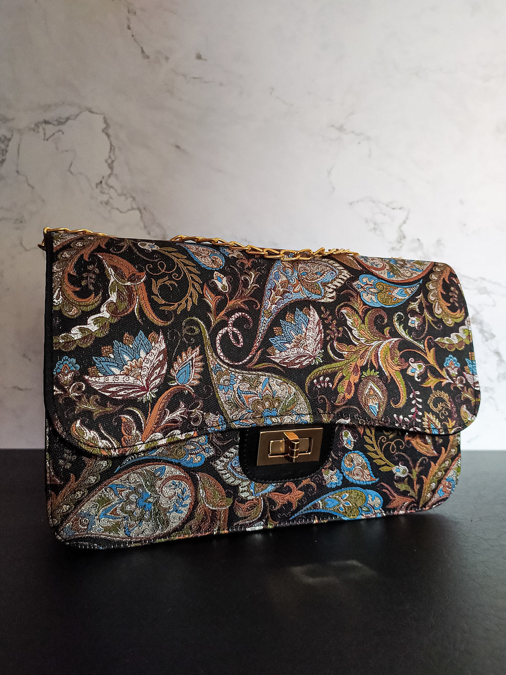 Bolso Rectangular Flores