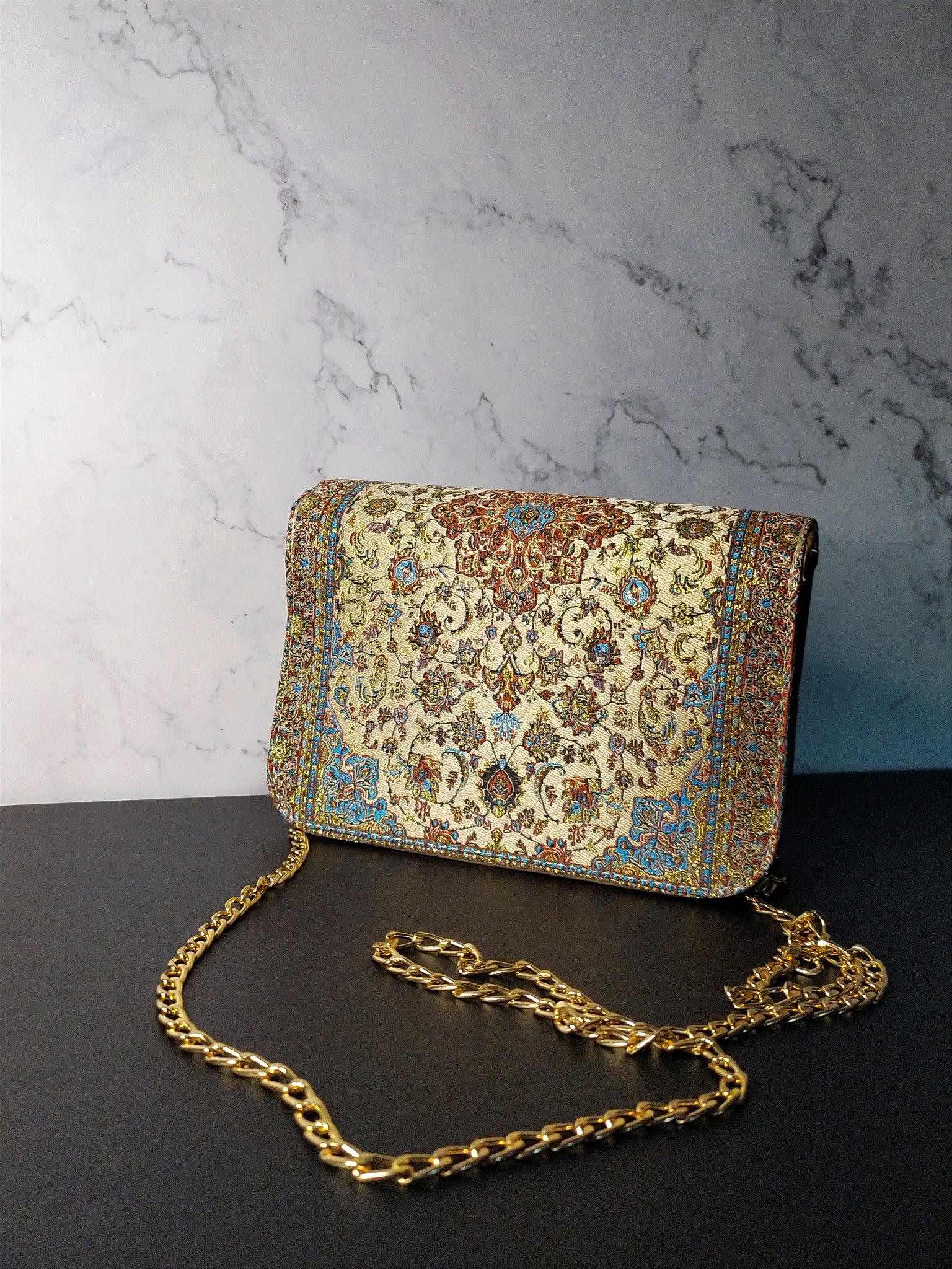 Bolso pequeño Crema&Azul