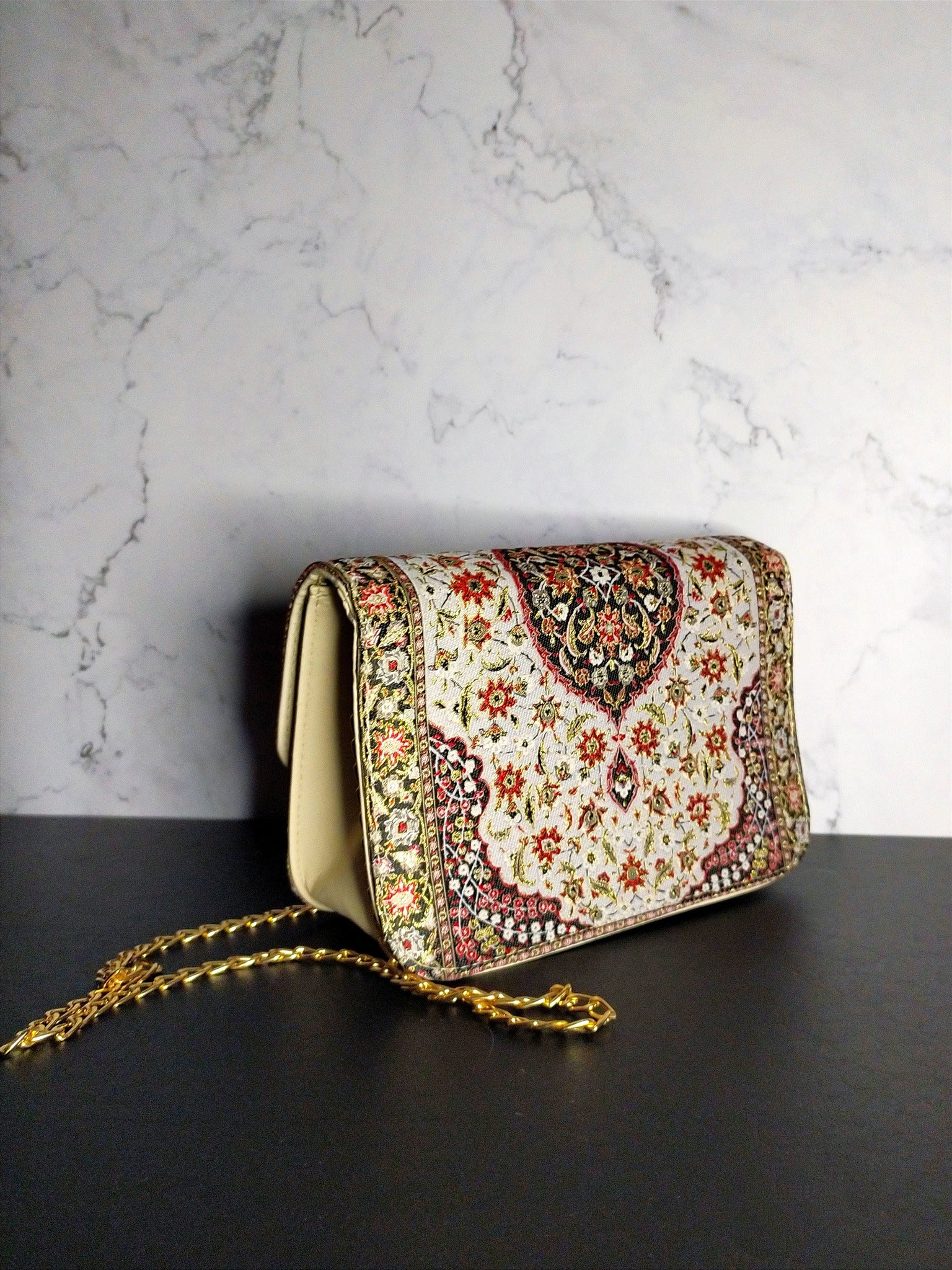 Bolso pequeño Crema&Rojo