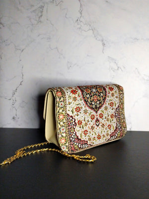 Bolso pequeño Crema&Rojo