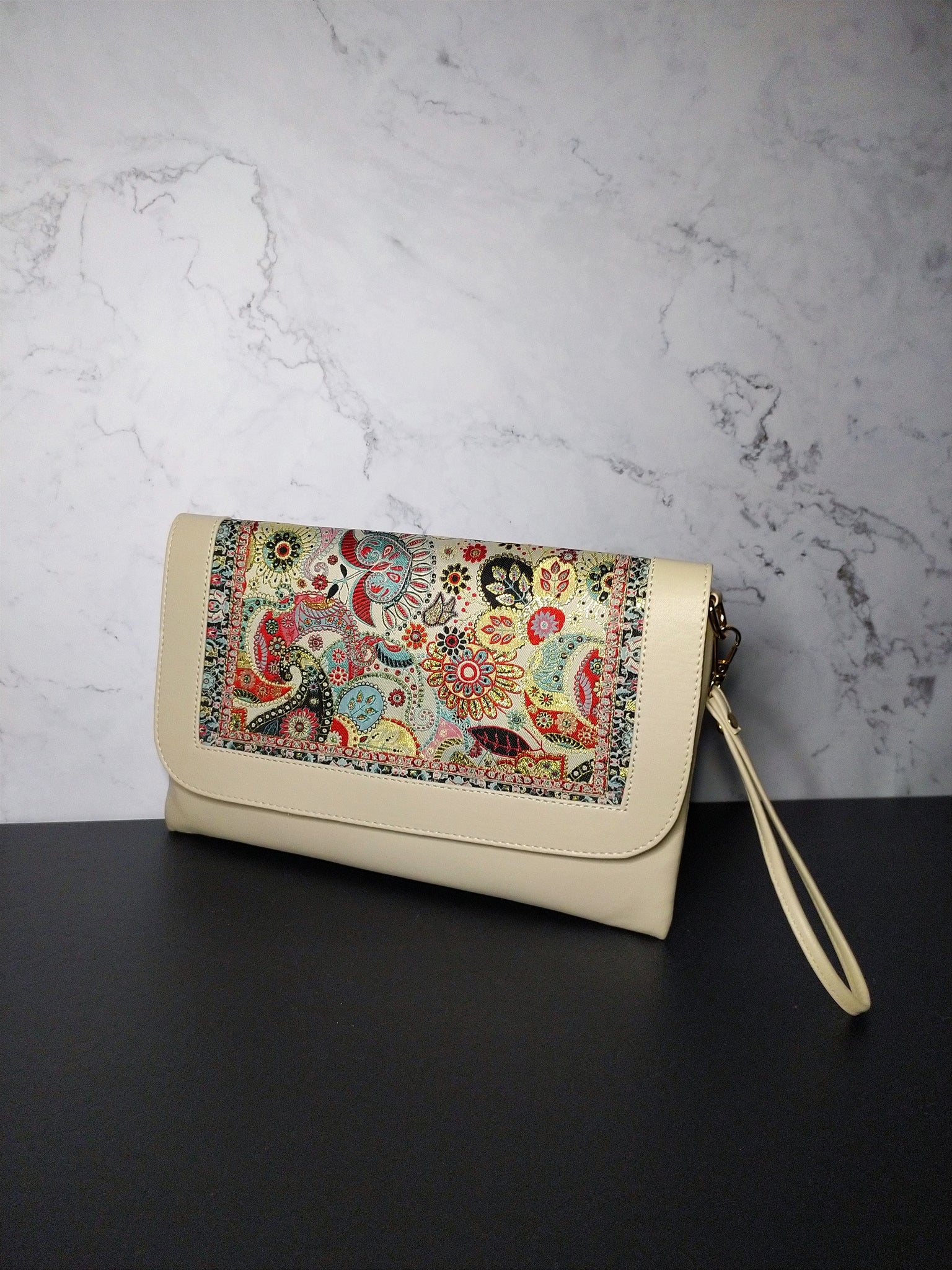Bolso bordado flores deals