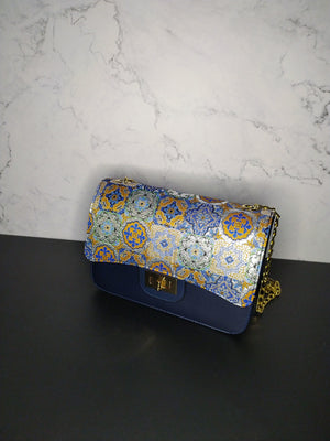 Bolso de hombro estampado variado